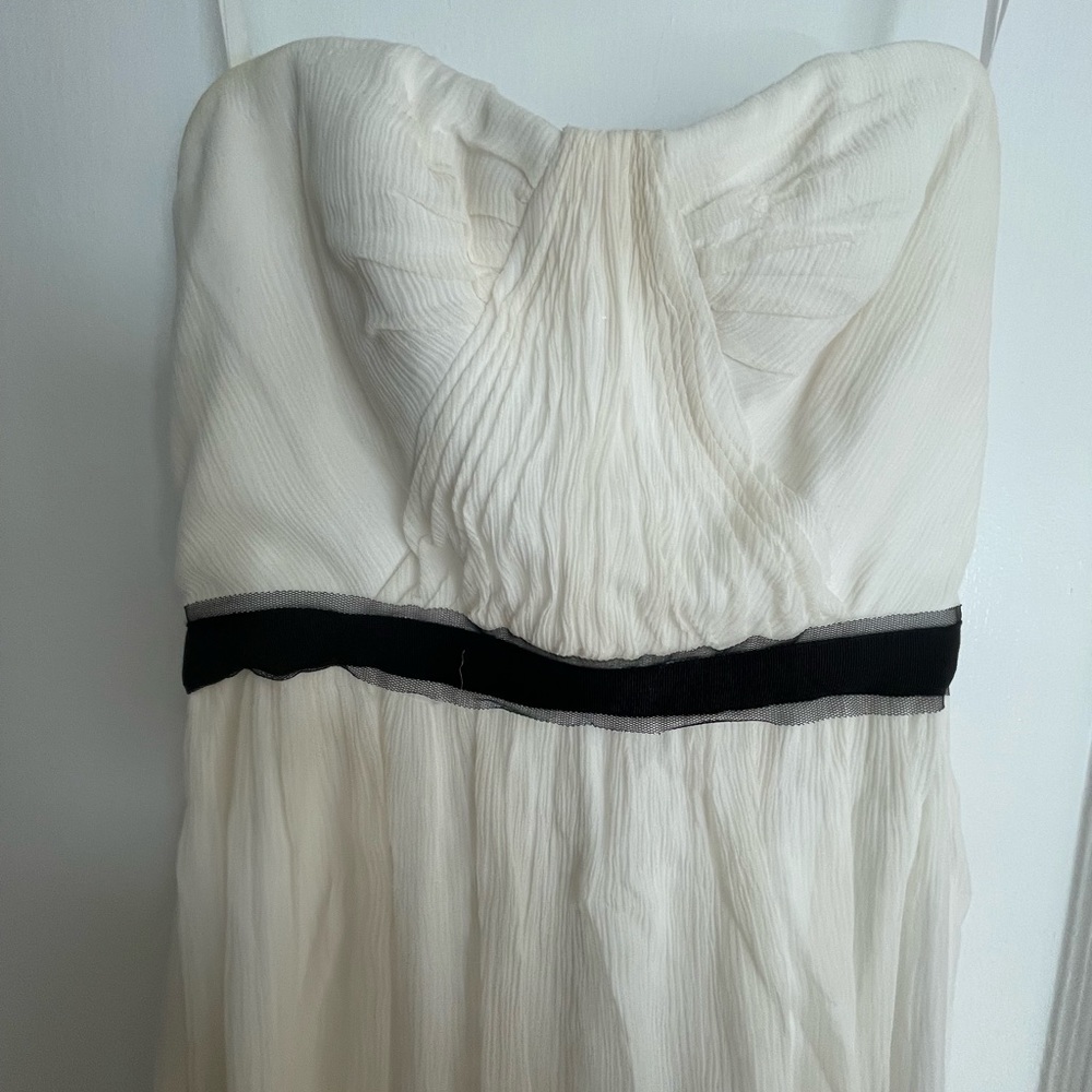 White BCBG long dress